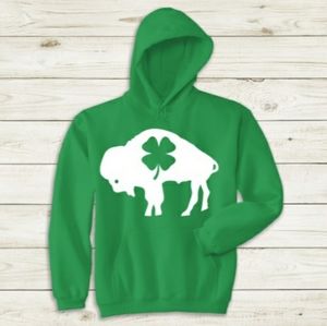 Mens Buffalo Irish hoodie